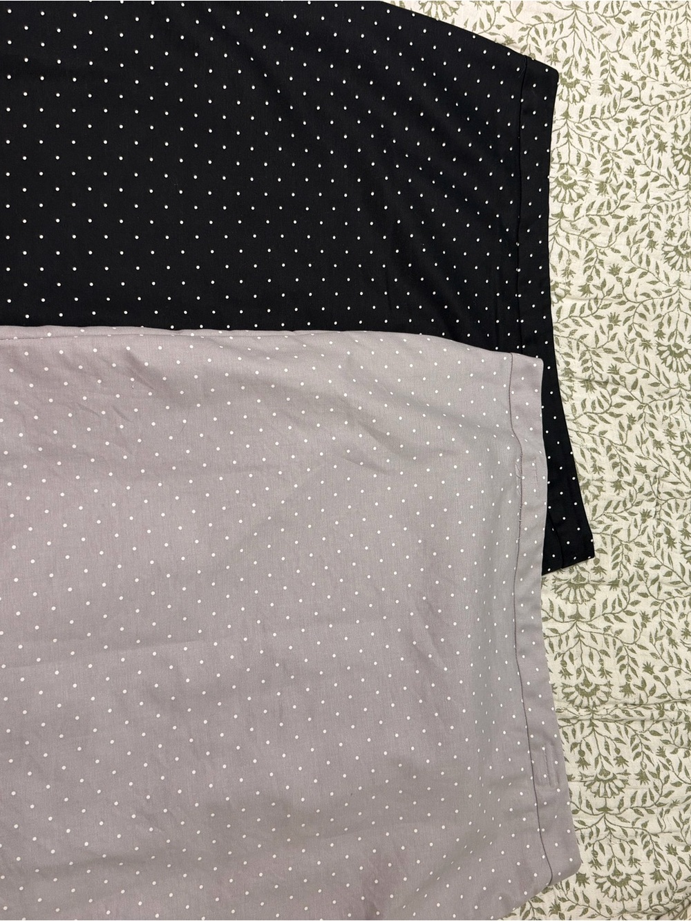 Liz Claiborne Polka Dot Midi Skirts - Black & Light Gray